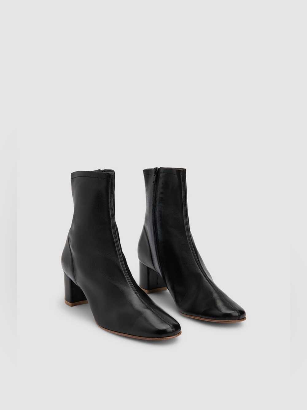By Far - Sofia black leather ankle boot